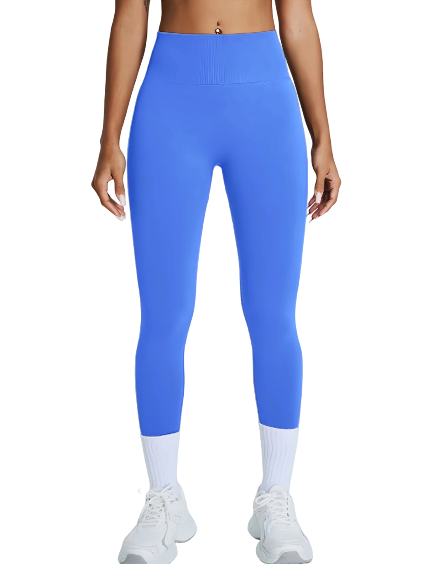Women's High Waisted Seamless Leggings - Butt Lifting & Tummy Control Yoga Pants, Non-See Through Workout Leggings With Soft Compression, Solid Color Activewear